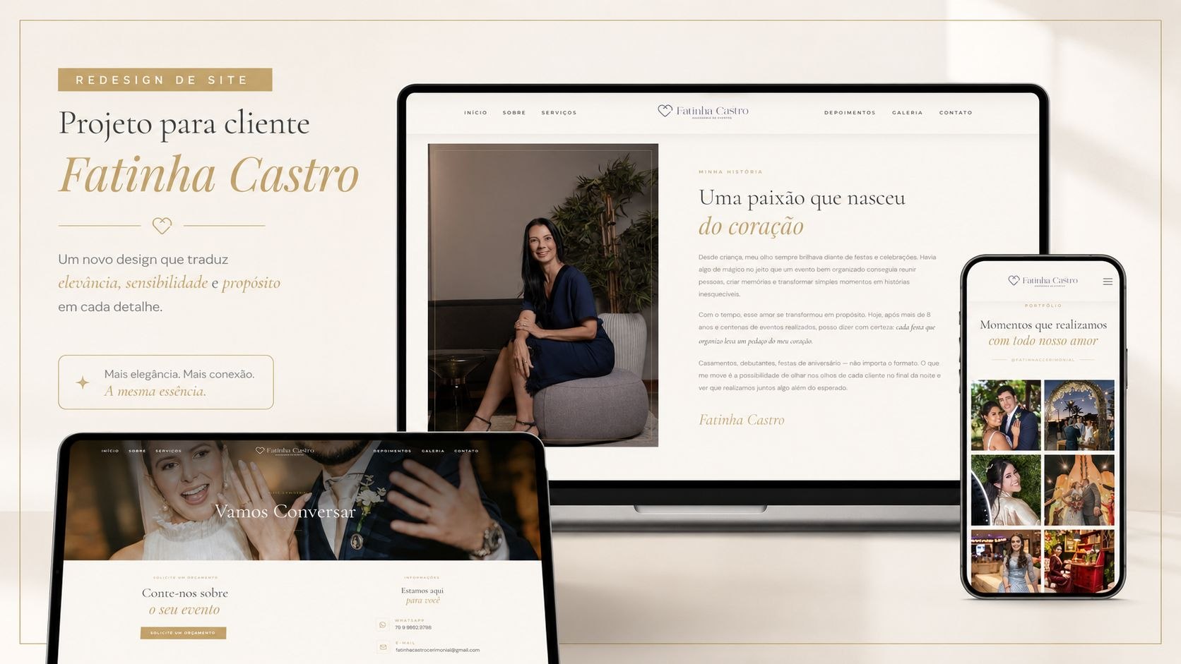 Redesign do site Fatinha Castro