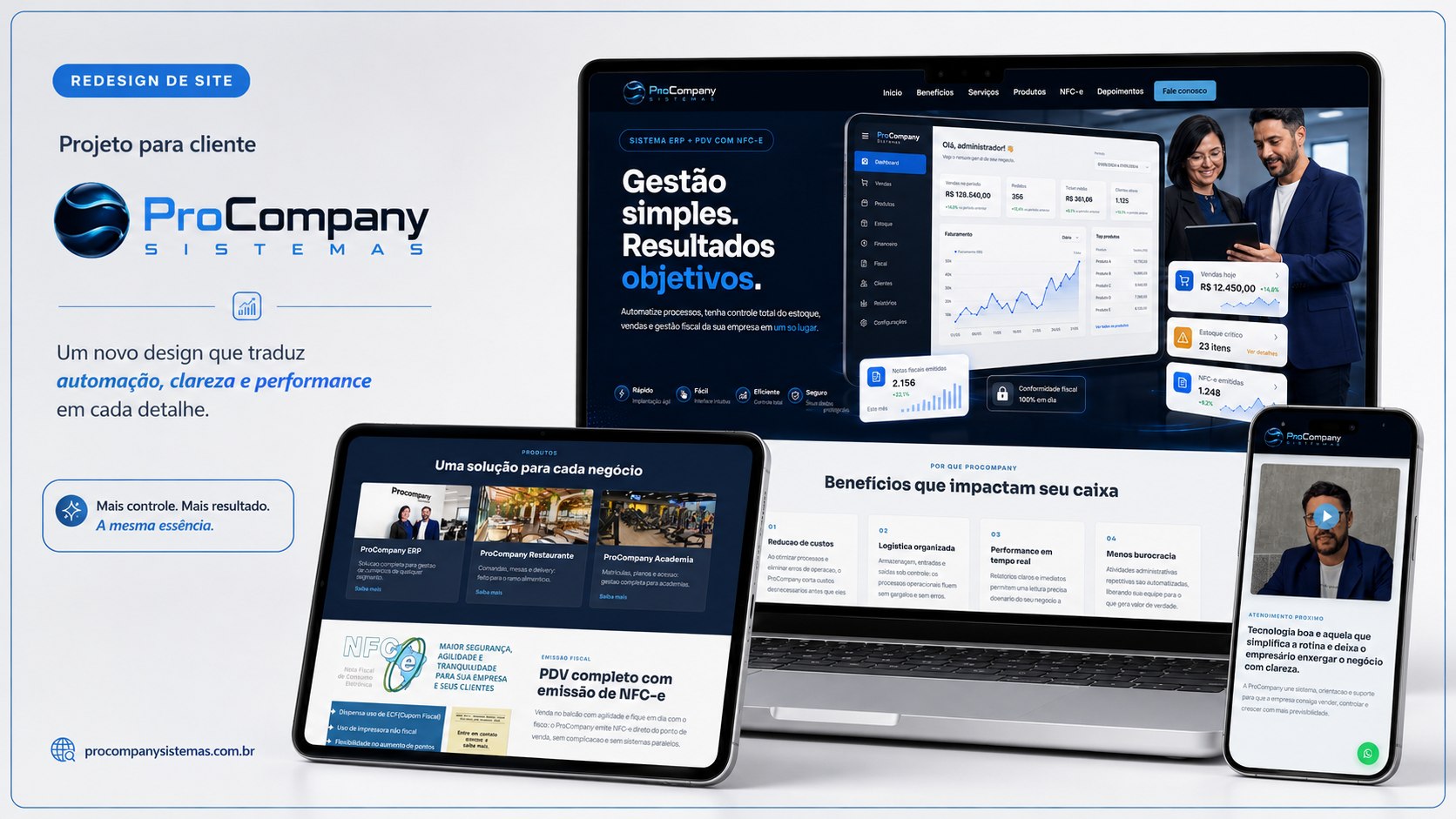 Redesign do site ProCompany Sistemas