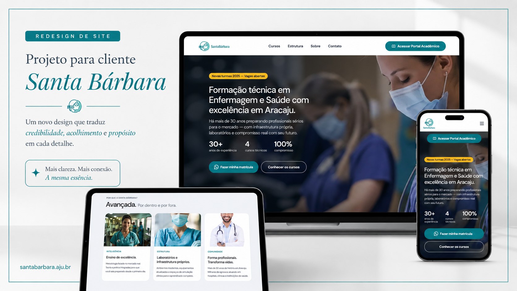 Redesign do site Santa Barbara